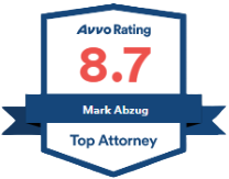 Avvo Rating 8.7  Mark Abzug Top Attorney